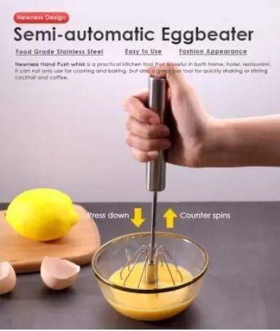 Manual Kitchen Rotating High Speed Hand Whisk Mixer