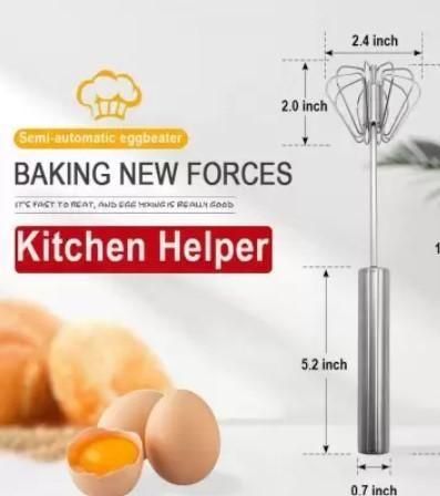 Manual Kitchen Rotating High Speed Hand Whisk Mixer